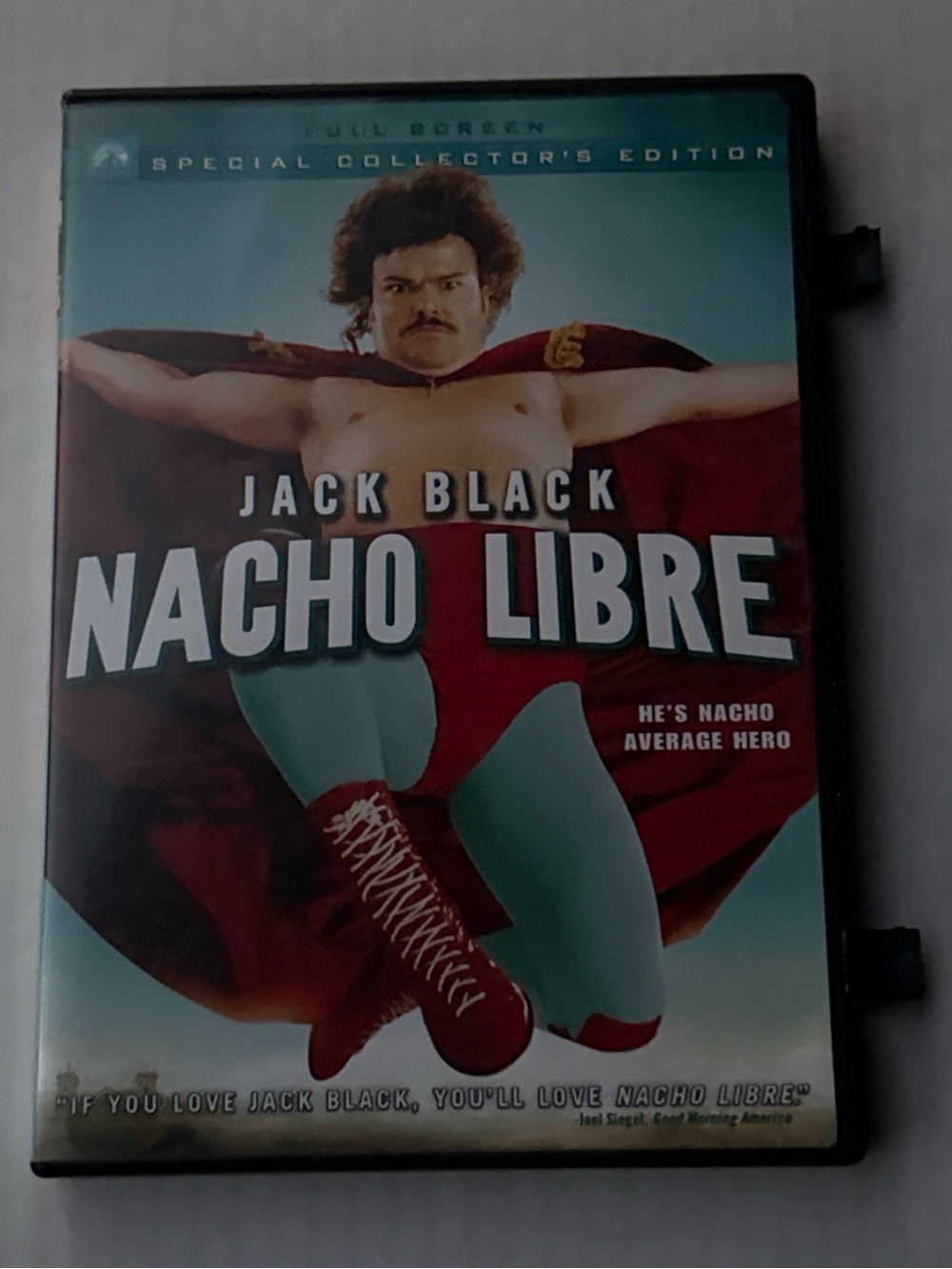 Jack Black Nacho Libre Red & Light Blue Boxer Briefs Poster-Inspired Tee